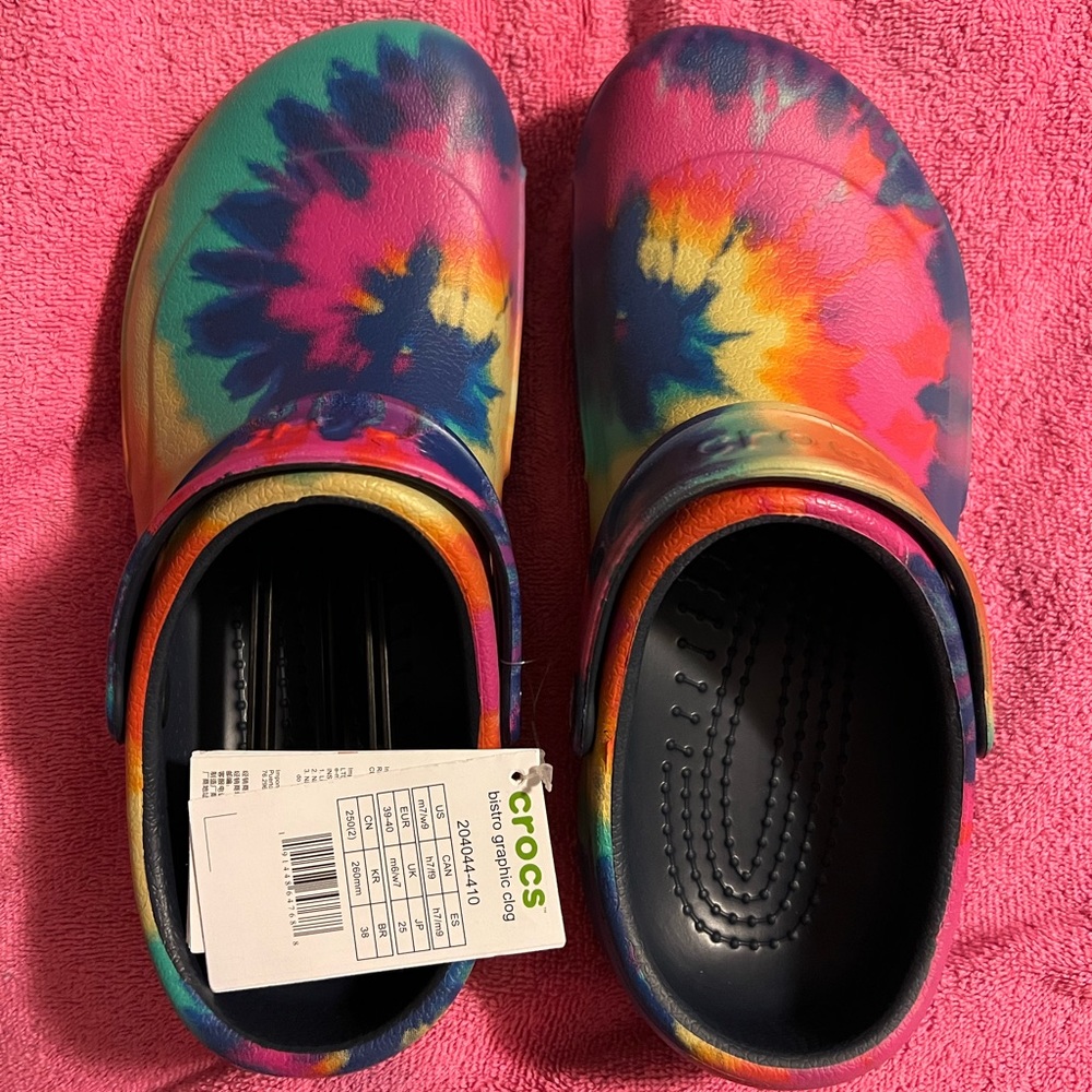 Crocs at Work - Bistro Graphic Clog - Roomy Fit - Navy